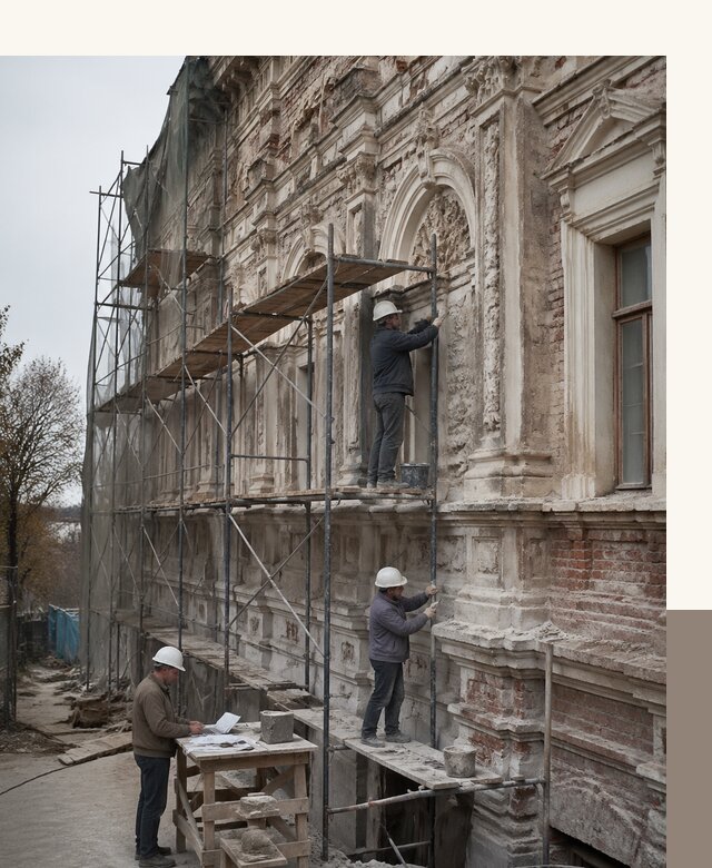 Реставрация объектов культурного наследия под ключ в Пушкине